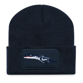dino 301 - Recycelte Patch Beanie - French Navy - Vorne