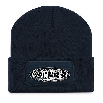 osttirol-logo grunge - Recycelte Patch Beanie - French Navy - Vorne