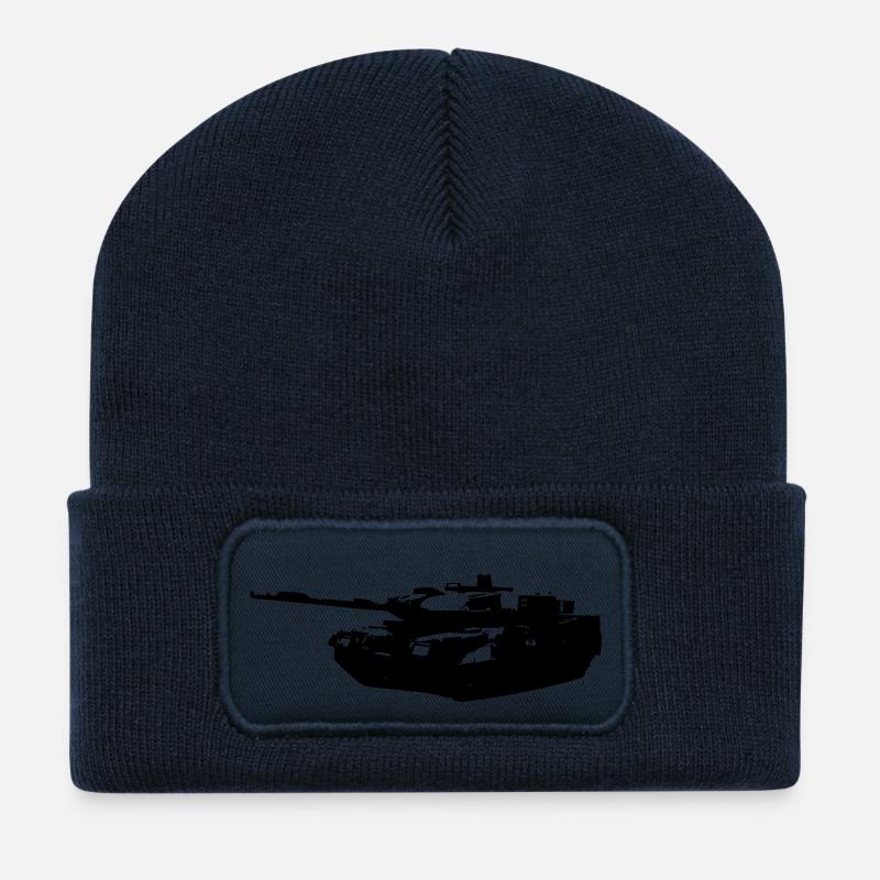 armor-leopard - Recycled Patch Beanie - french navy