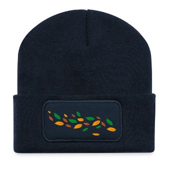 Herbst - Recycelte Patch Beanie - French Navy - Vorne
