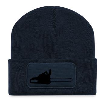 chainsaw_f1 - Recycelte Patch Beanie - French Navy - Vorne