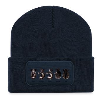 Vues De Sanglier - Beanie recyclé à patch - bleu marine - Devant