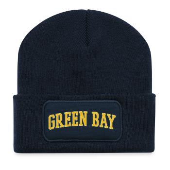 Green Bay Wisconsin - Recycelte Patch Beanie - French Navy - Vorne