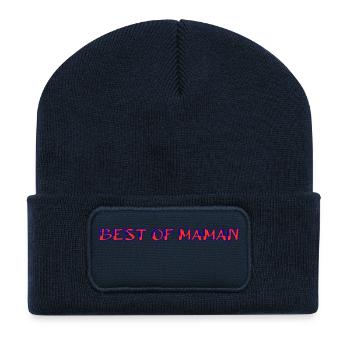 MOTHER's DAY. HAPPY MOTHER'S DAY. MOM. FEAST - Recycled Patch Beanie - french navy - Front