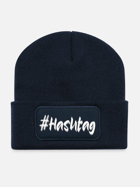# - Recycelte Patch Beanie - French Navy