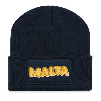 Comic Malta - Recycelte Patch Beanie - French Navy - Vorne
