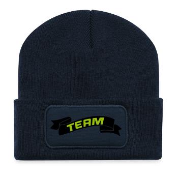 Team - Recycled Patch Beanie - french navy - Front