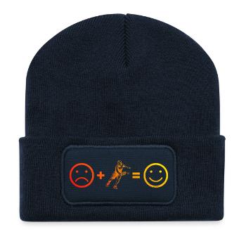 Pickleballspieler Idee für Pickleball Amateur Fans - Recycelte Patch Beanie - French Navy - Vorne