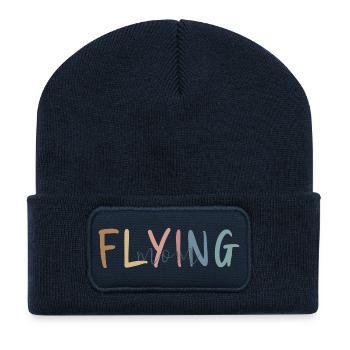 Flight Attendant Gift - Mother's Day Gift - Recycled Patch Beanie - french navy - Front