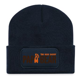 Papa Bear: El Verdadero Papá - Recycelte Patch Beanie - French Navy - Vorne