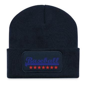 base-ball - Beanie recyclé à patch - bleu marine - Devant