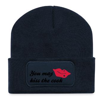 cuisine - Beanie recyclé à patch - bleu marine - Devant