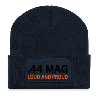 44 magnum guns shooting - Recycled Patch Beanie - french navy - Front