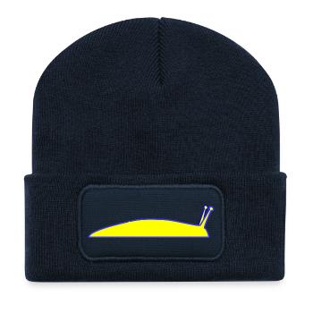 schne 91 - Recycelte Patch Beanie - French Navy - Vorne