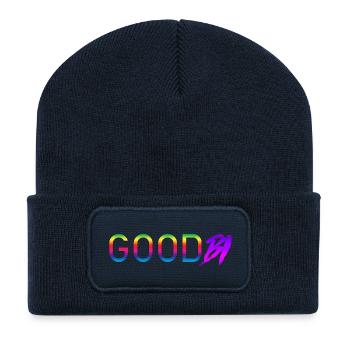 GoodBi - Recycelte Patch Beanie - French Navy - Vorne