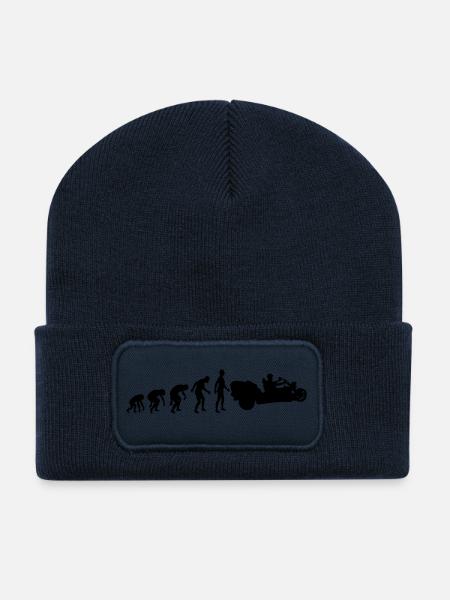 Trike évolution - Beanie recyclé à patch - bleu marine