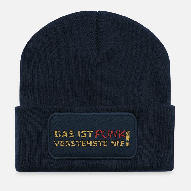 Das ist Punk - Recycelte Patch Beanie - French Navy