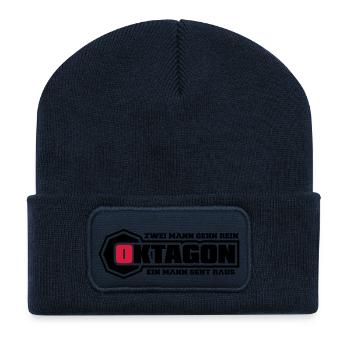 oktagon_2c - Recycelte Patch Beanie - French Navy - Vorne
