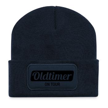 oldtimer_on_tour_f1 - Recycelte Patch Beanie - French Navy - Vorne