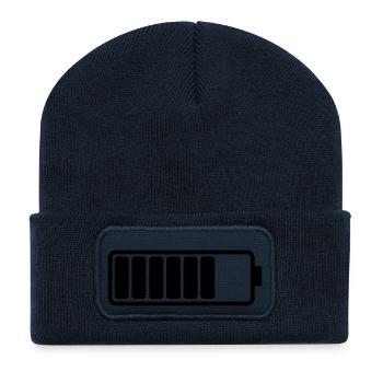 battery_01 - Recycled Patch Beanie - french navy - Front