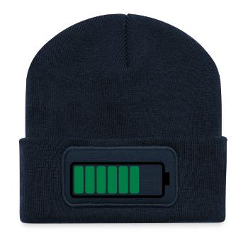 battery_02 - Recycled Patch Beanie - french navy - Front