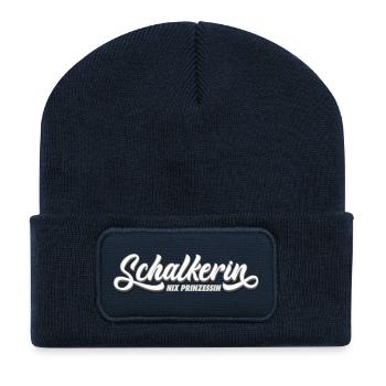 Nix Prinzessin Schalkerin! | Gelsenkirchen Schalke - Recycelte Patch Beanie - French Navy - Vorne