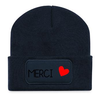 MISTRESS. MASTER. THANK YOU. THANK YOU MISTRESS - Recycled Patch Beanie - french navy - Front