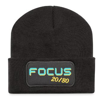 Focus 2080 - Recycled Patch Beanie - dark grey - Front