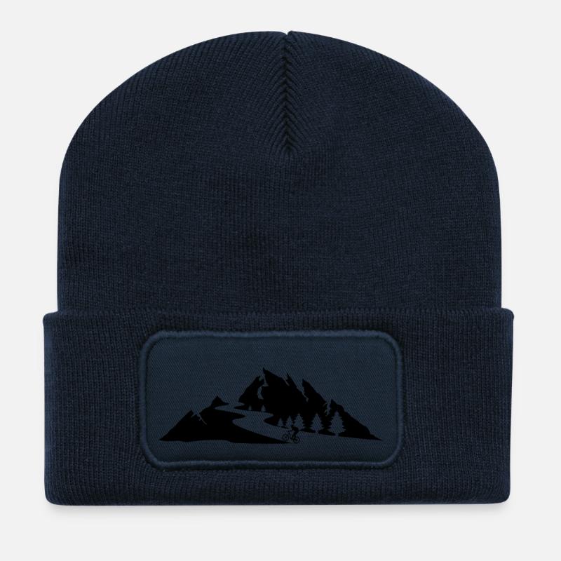Mountain bikers - Recycled Patch Beanie - french navy