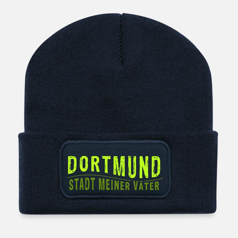 DORTMUND STADT MEINER VÄTER - Recycelte Patch Beanie - French Navy