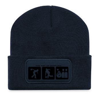 Bowling Bowling Pins Sports Bowling Club Jersey - Recycled Patch Beanie - french navy - Front