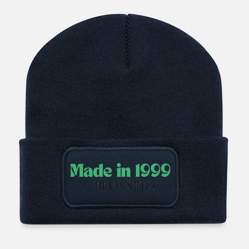 Made in 1999 - Perfection since day 1 - Recycled Patch Beanie - french navy