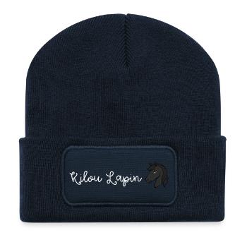 cannelle_kilou - Recycled Patch Beanie - french navy - Front