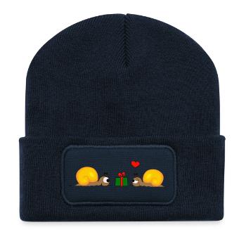 Snail Poison - Recycled Patch Beanie - french navy - Front