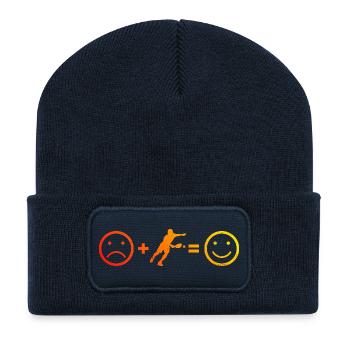 Pickleballspielerinnen für Pickleball Trainer Fans - Recycelte Patch Beanie - French Navy - Vorne
