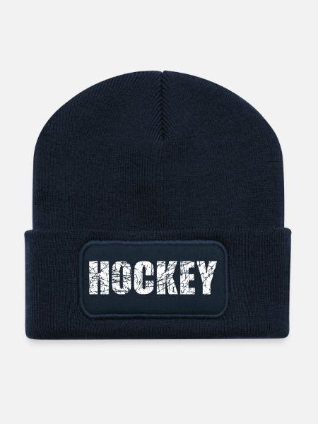 Hockey Eishockey - Recycelte Patch Beanie - French Navy