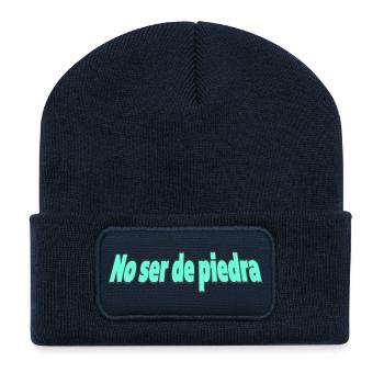 No_ser_de_piedra - Recycelte Patch Beanie - French Navy - Vorne