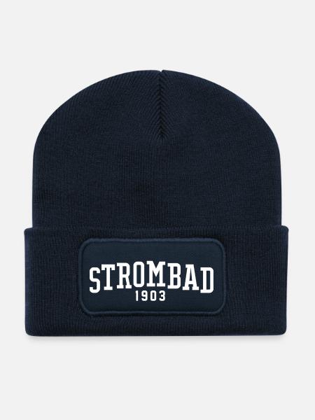 lido di Krido Strombad College - Recycelte Patch Beanie - French Navy