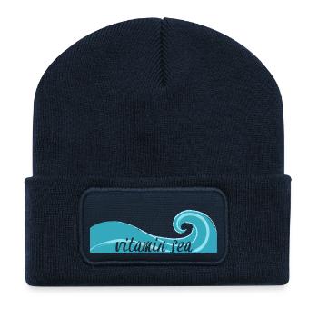 Surfer / Surfing: Vitamin Sea - Recycled Patch Beanie - french navy - Front