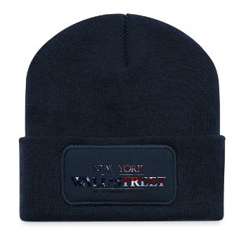 New York Wall Street - Recycelte Patch Beanie - French Navy - Vorne