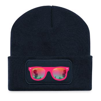 Sommer Sonnenbrille - Recycelte Patch Beanie - French Navy - Vorne