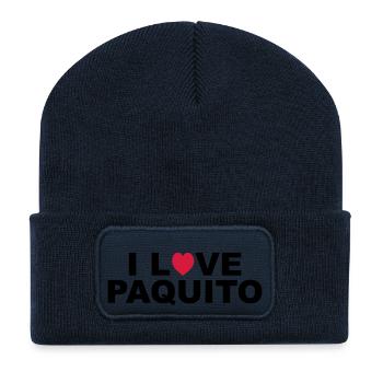love paquito - Beanie recyclé à patch - bleu marine - Devant