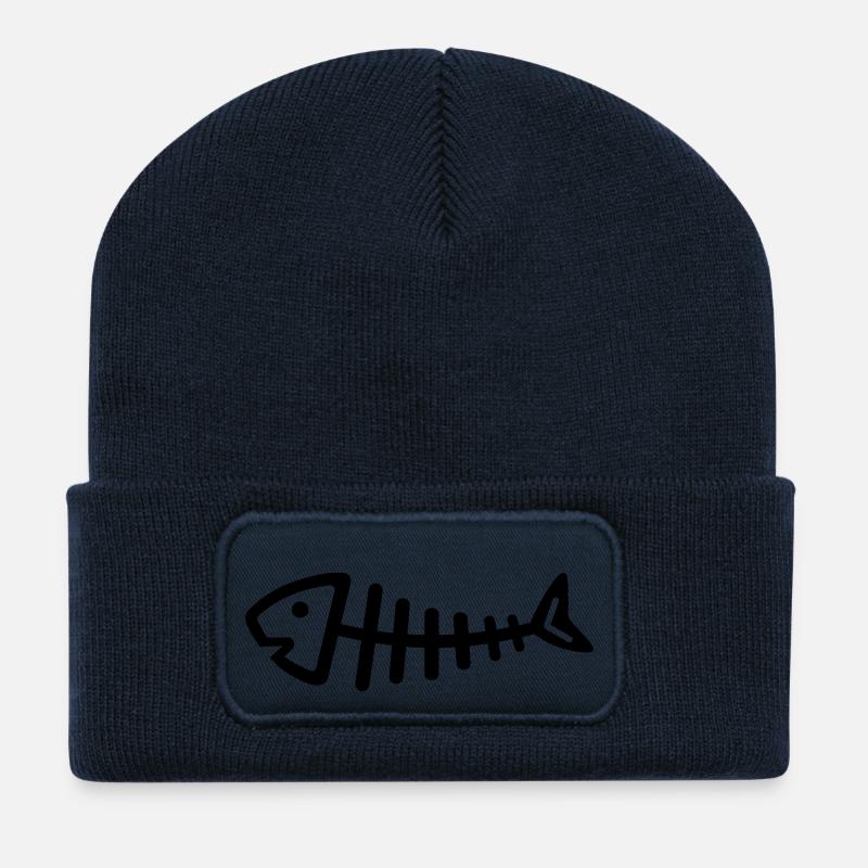 Fisch - Recycelte Patch Beanie - French Navy