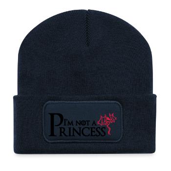 I'm not a Princess - Recycelte Patch Beanie - French Navy - Vorne
