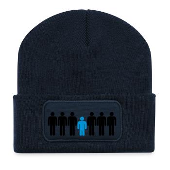 Short Man - Recycled Patch Beanie - french navy - Front