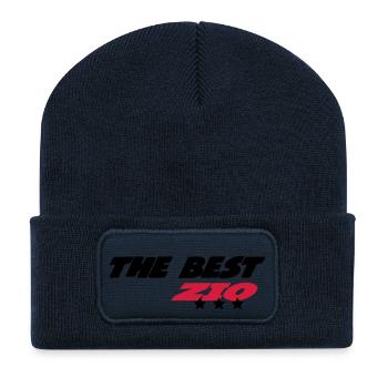 The best zio - Beanie recyclé à patch - bleu marine - Devant