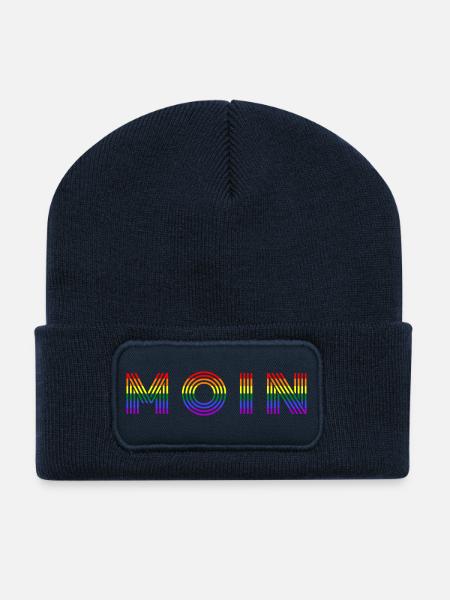 MOIN rainbow - Recycled Patch Beanie - french navy