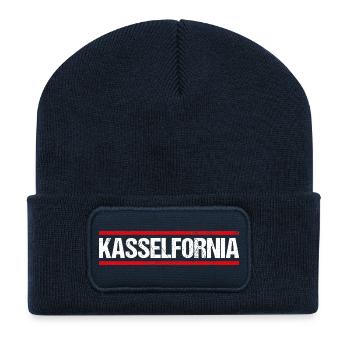 Kassel Kasselfornia - Recycelte Patch Beanie - French Navy - Vorne