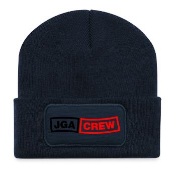 Équipe d’enterrement de vie de garçon - Emblem 2C - Beanie recyclé à patch - bleu marine - Devant