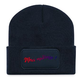 MISTRESS. THANK YOU. THANK YOU MISTRESS. MISTRESS - Recycled Patch Beanie - french navy - Front